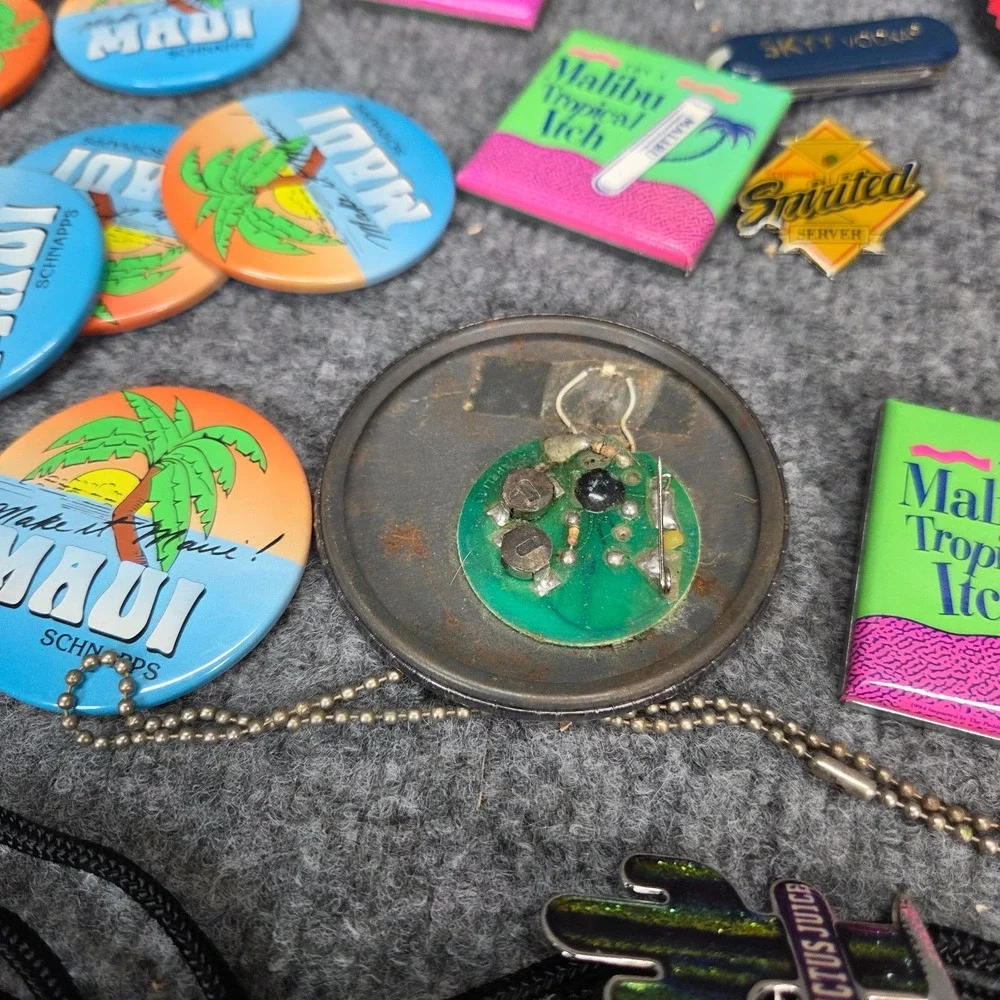 Alcohol Bartender‎ Pins Lot Liquor Shnapps Malibu Jose Cuervo Promo RARE